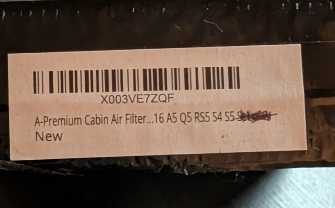 A-Premium Cabin Air Filter for Audi 2016 models