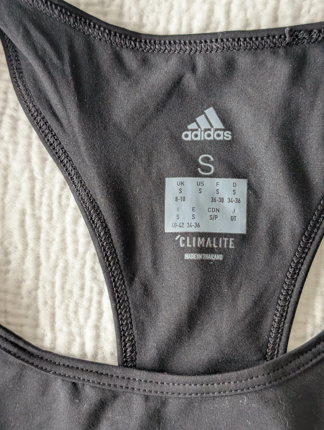 Adidas Black Climalite Tank Top - Size S - photo 3