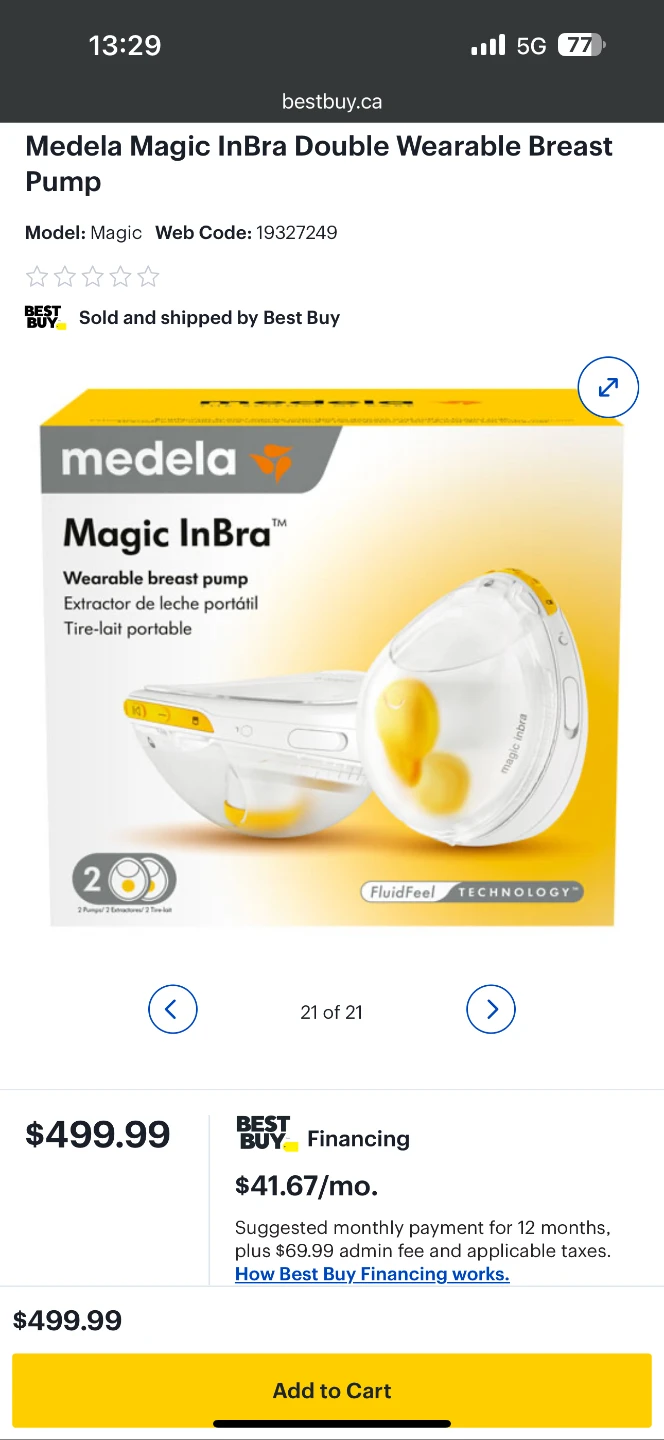 Medela Magic InBra Wearable Breast Pump - photo 3