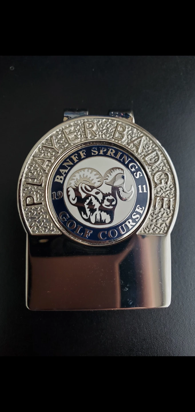 Banff Springs Golf Course Player Badge money Clip