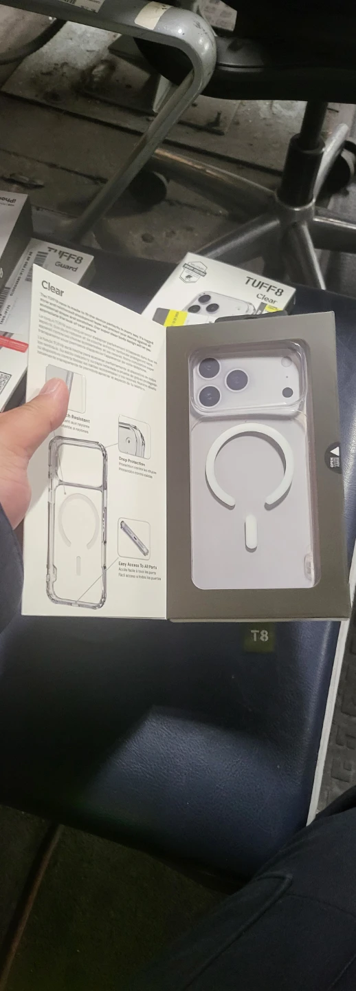 TUFF8 Clear MagSafe Compatible Case for iPhone 17 Pro Max
