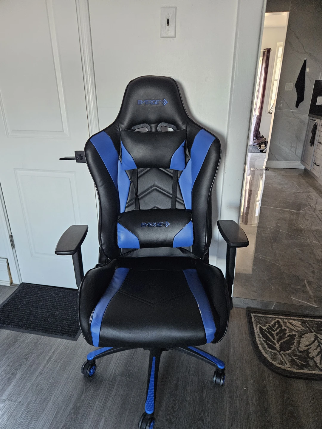 Emerge Gaming Chair - Black and Blue used - photo 2