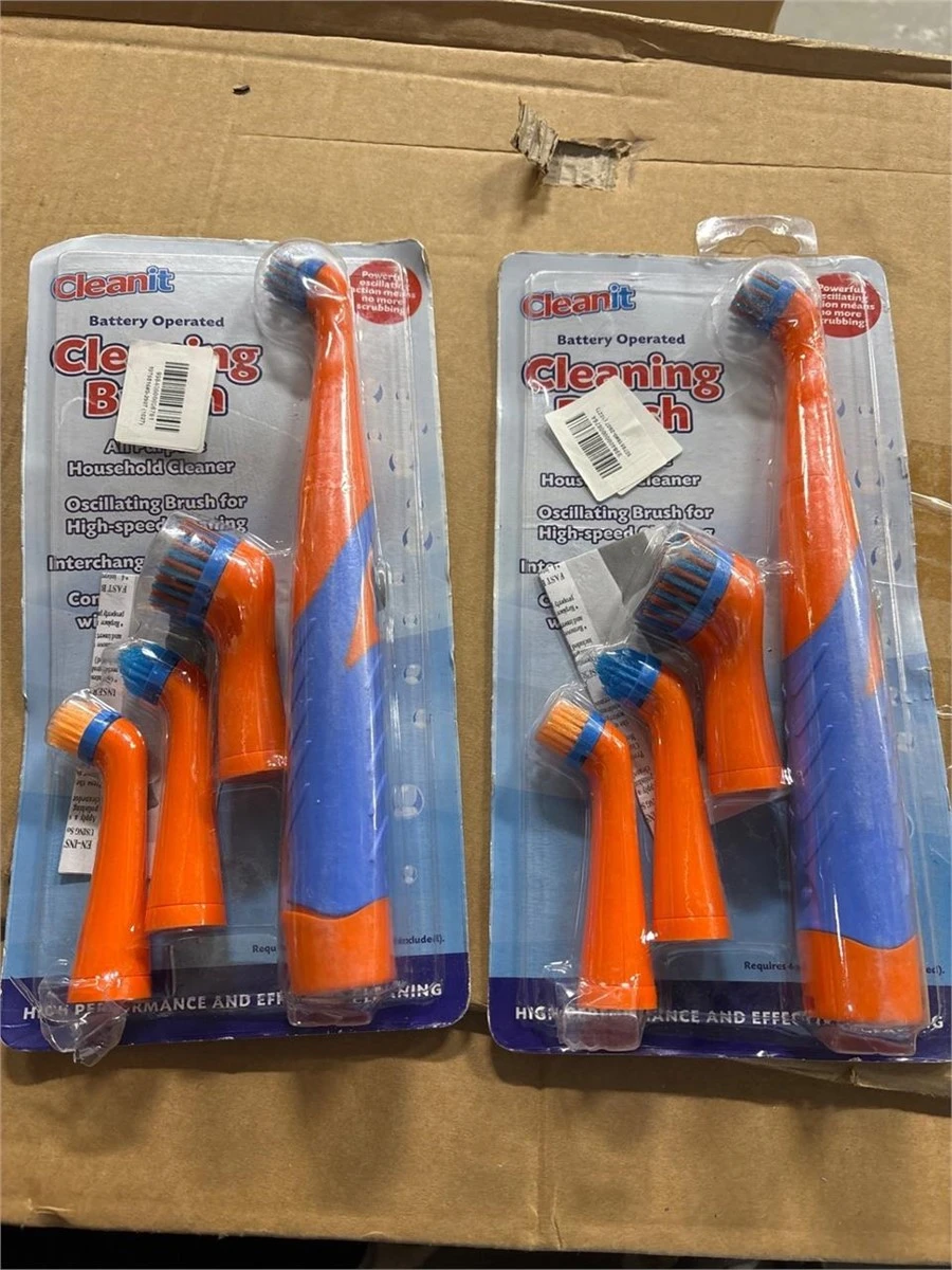 Cleanit Battery Operated Oscillating Cleaning Brush Set - photo 4