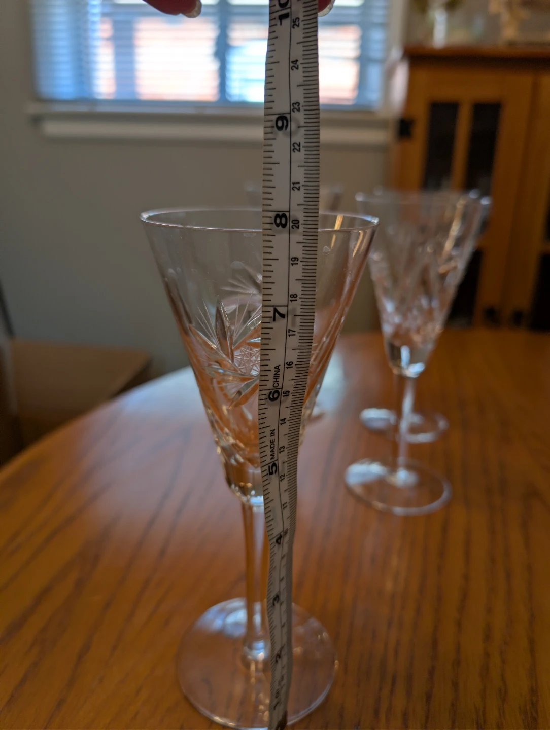 Set of 4 Cut Crystal Champagne Glasses - photo 2