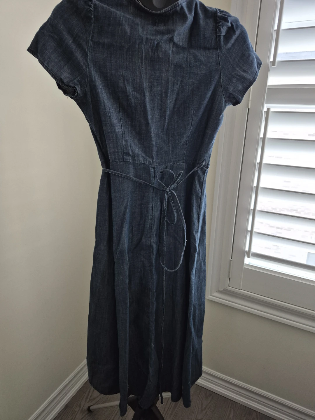 Denim Wrap Dress - photo 2