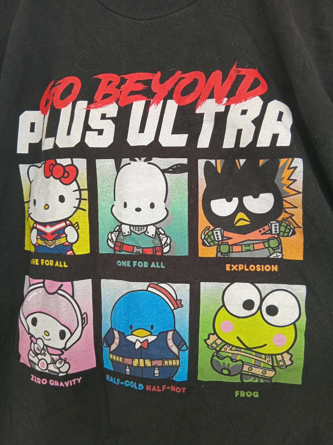 Sanrio My Hero Academia "Go Beyond Plus Ultra" T-Shirt Size L - photo 3