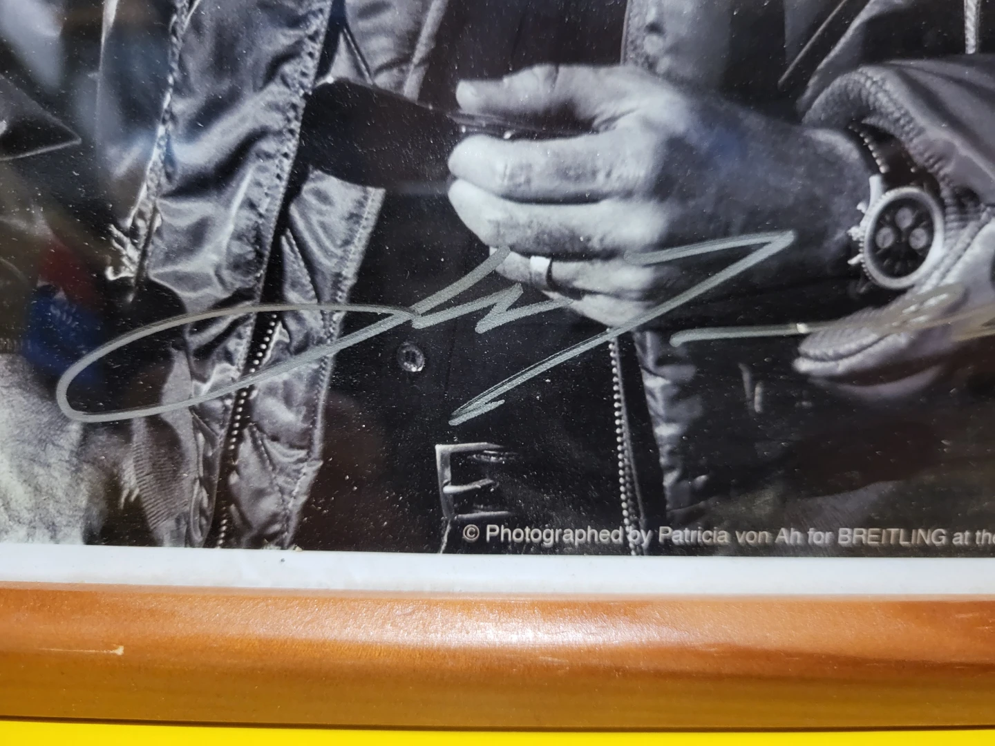 Framed John Travolta "Top Gun" Style Photo with Signature - photo 2