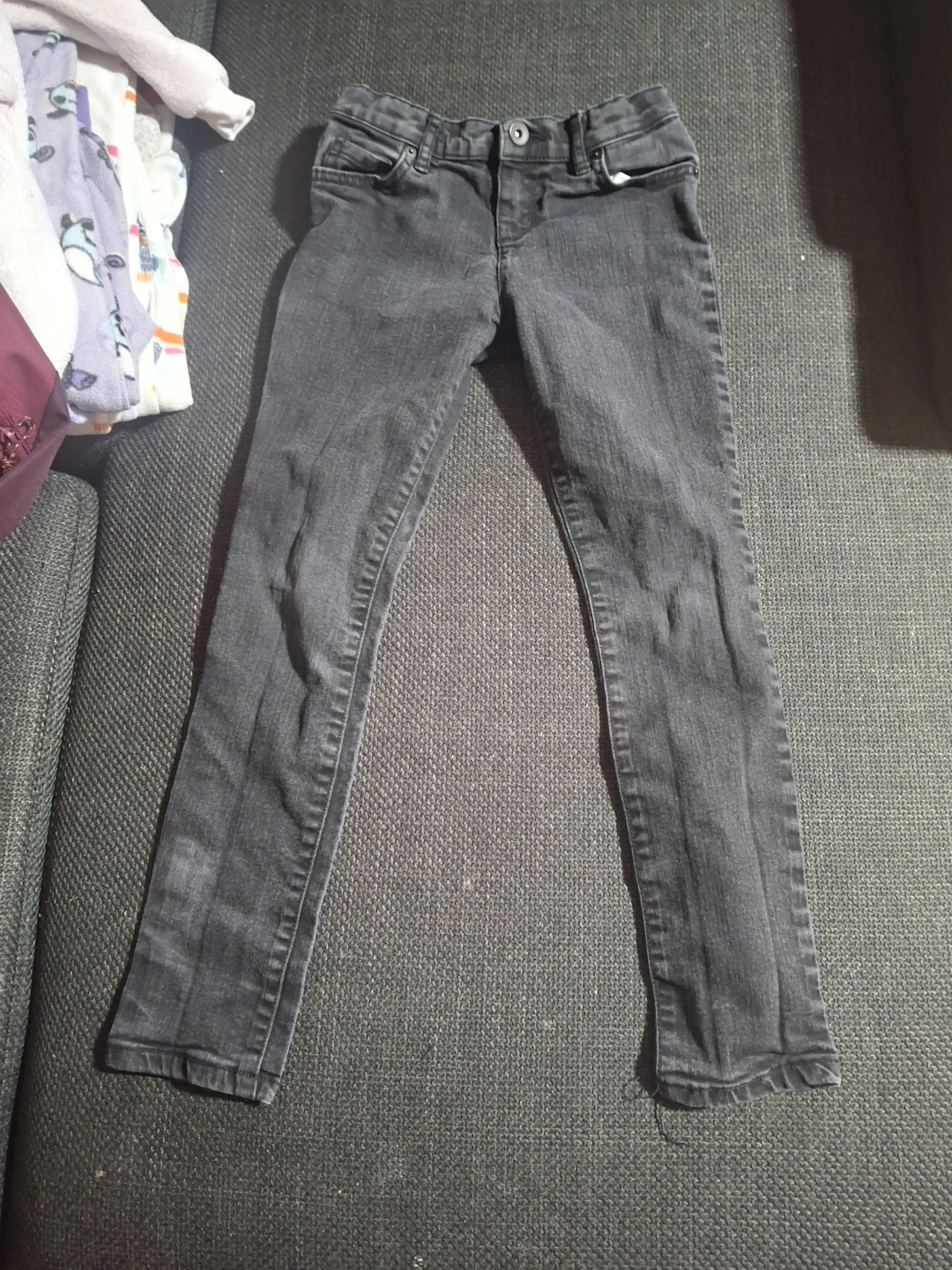 Girls' Grey Denim Jeans size 8