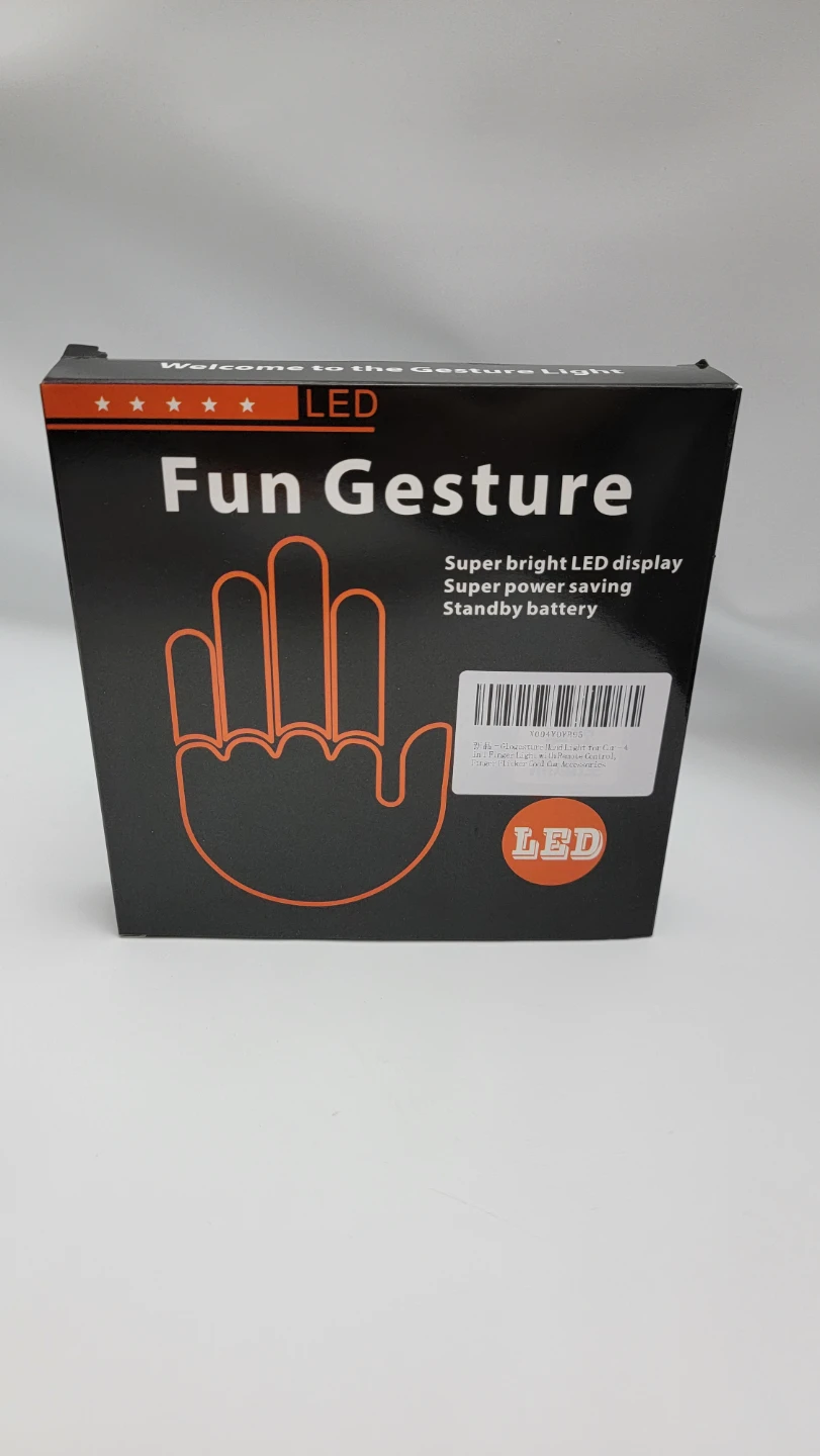 LED Car Gesture Light w/ Remote, Funny Completely Legal - photo 3