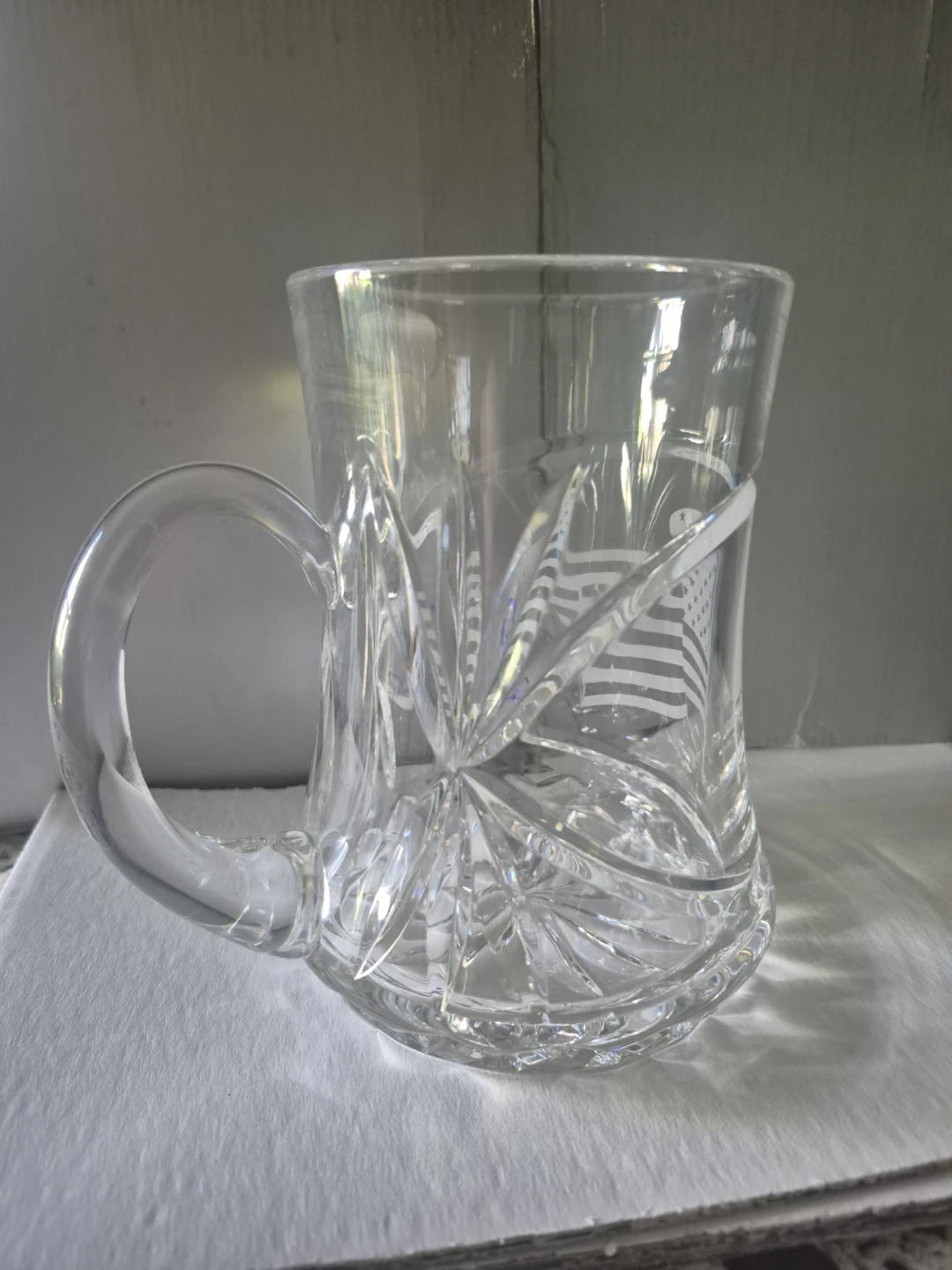 Julia Crystal Glass Mug with American Flag Design - photo 3
