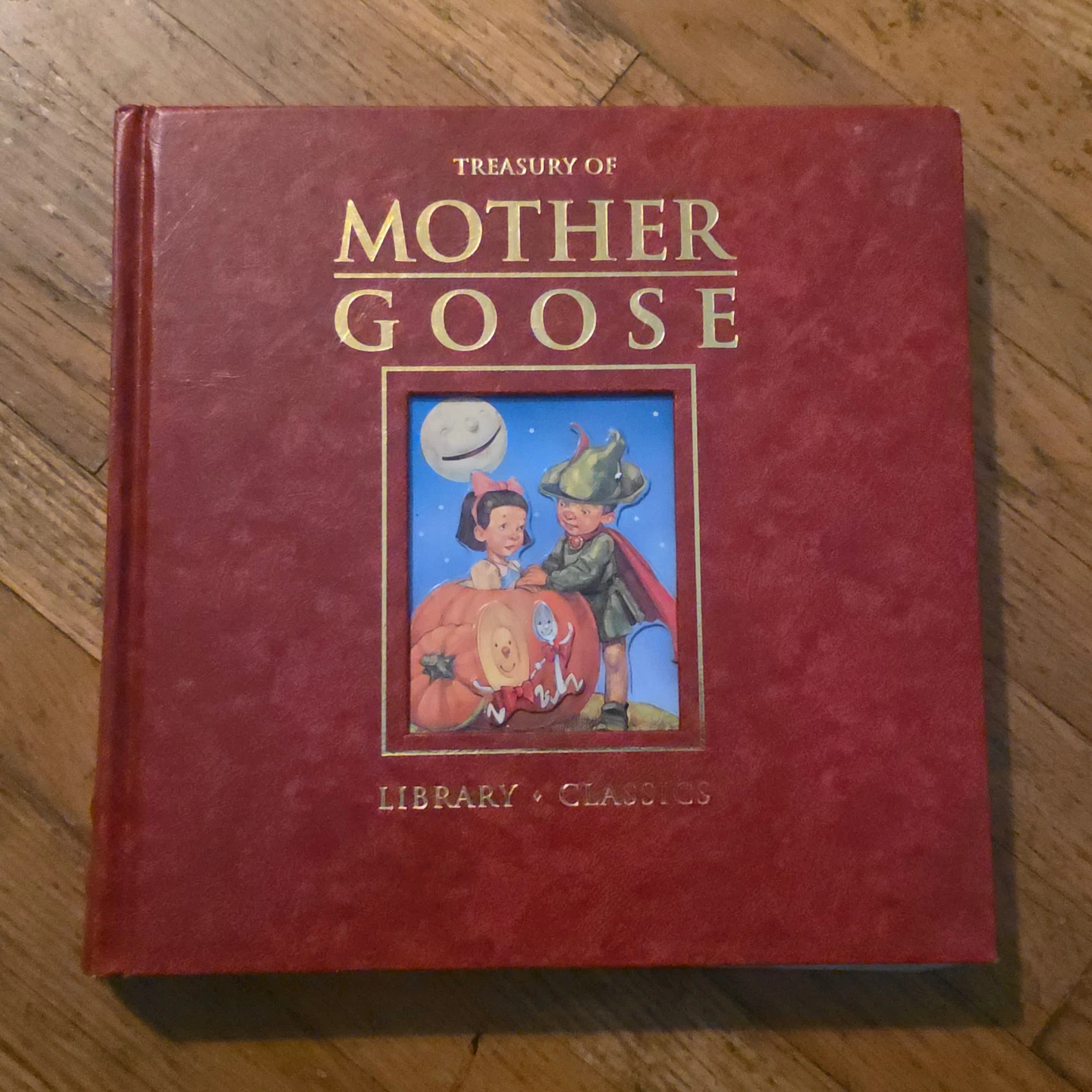 Treasury of Mother Goose Library Classics Hardcover Book