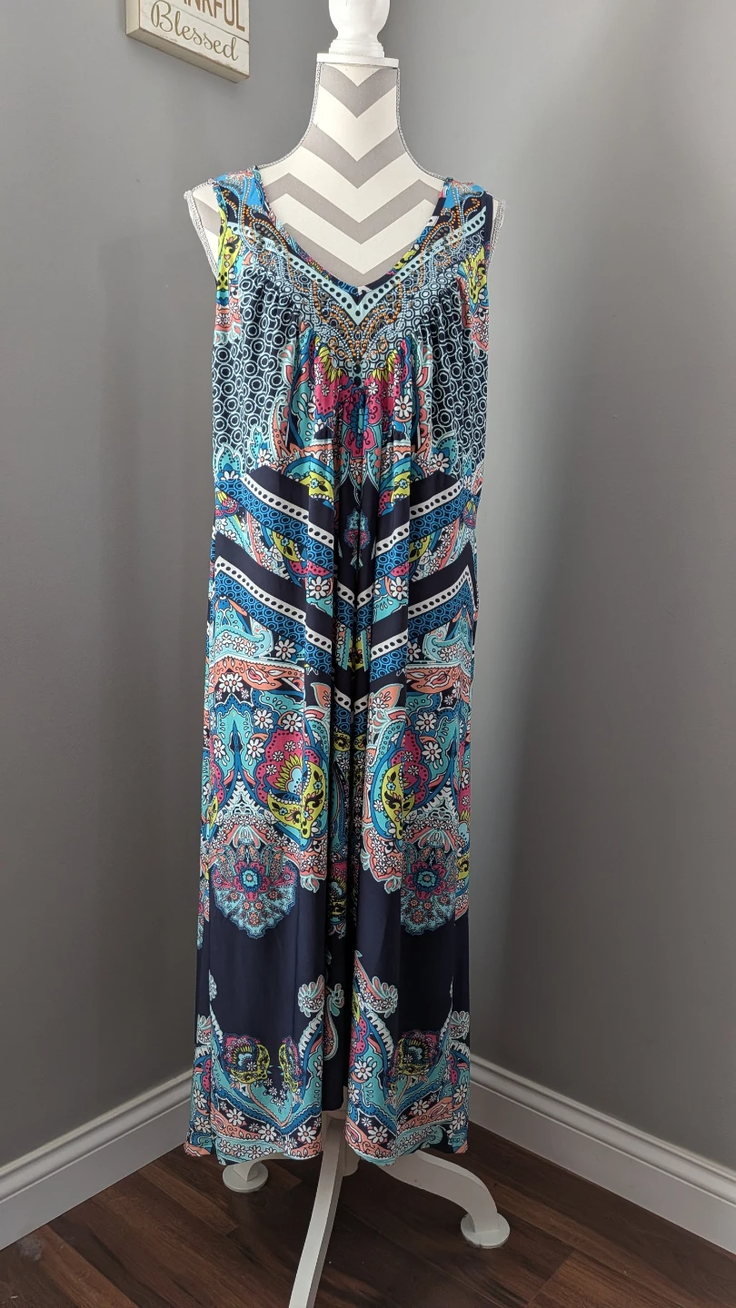 Oneworld Boho Maxi Dress Size 2X