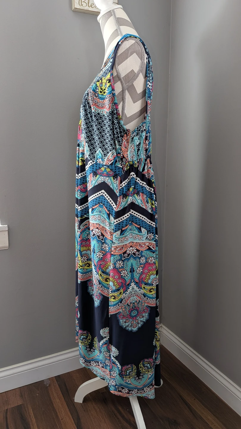 Oneworld Boho Maxi Dress Size 2X - photo 4