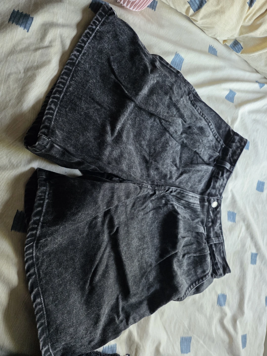 Sela Denim Shorts - Black Wash L
