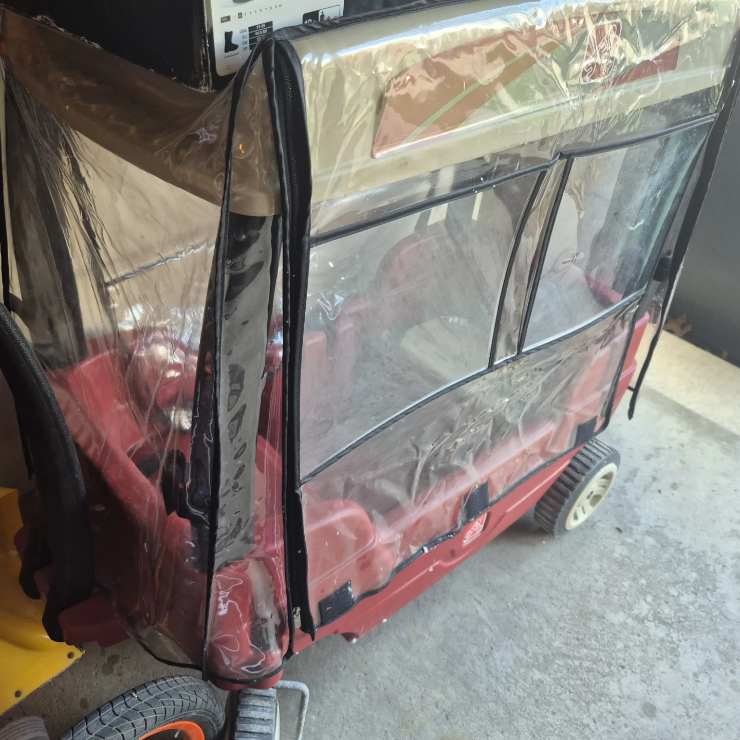 Red Wagon with Cover