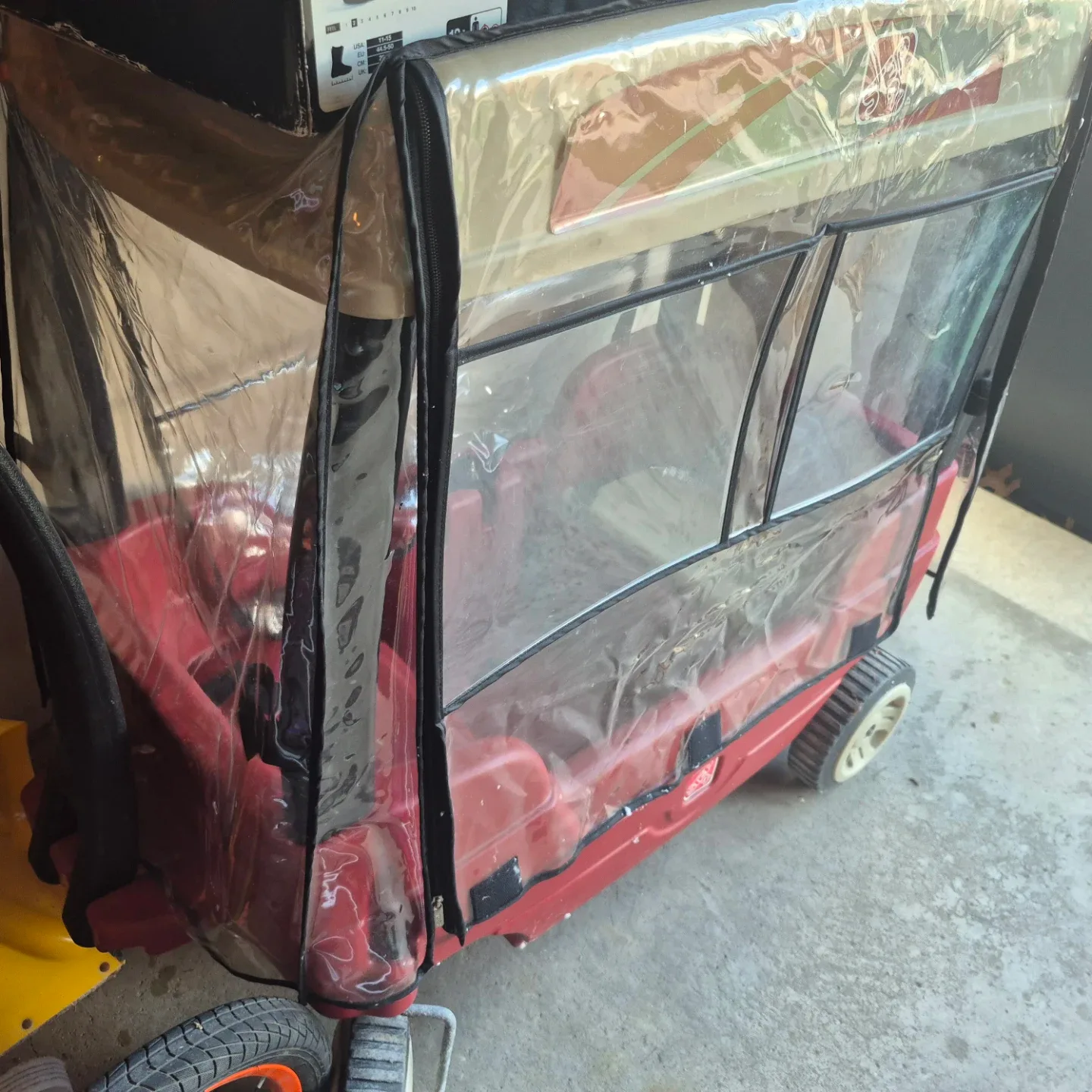 Red Wagon with Cover