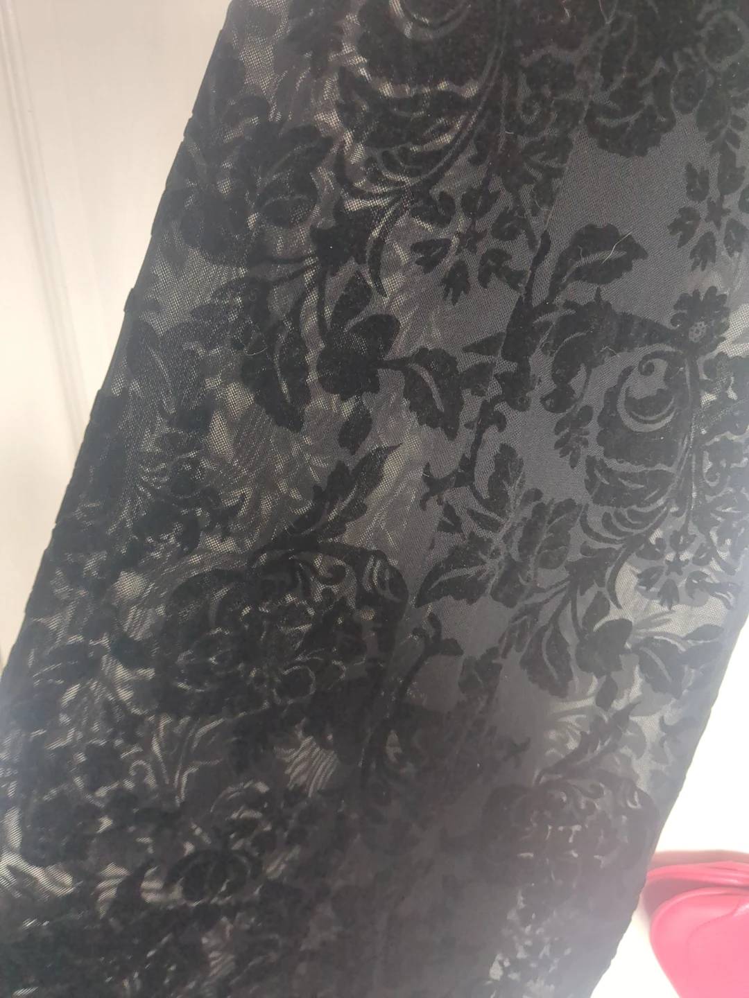 Black Burnout Velvet Maxi Dress - photo 2