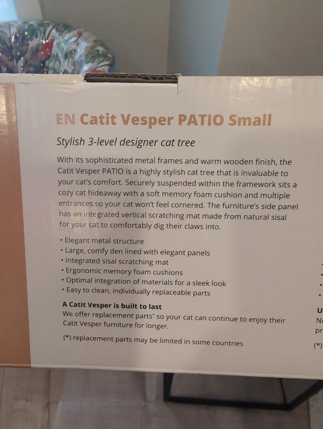 Brand new Catit Vesper Patio Small 3-Level Designer Cat Tree - photo 2