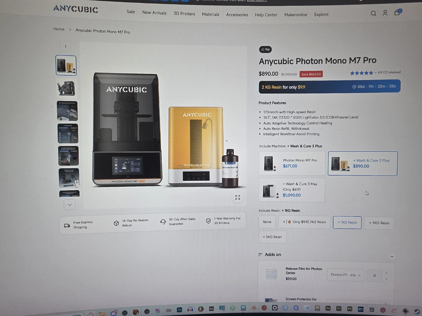 Anycubic Photon Mono M7 pro 3D Printer - photo 5