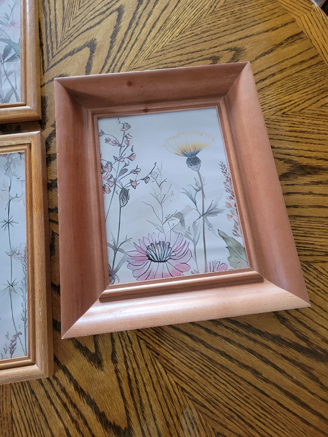 Set of 4 Botanicals Oak Vintage Picture Frames - photo 4