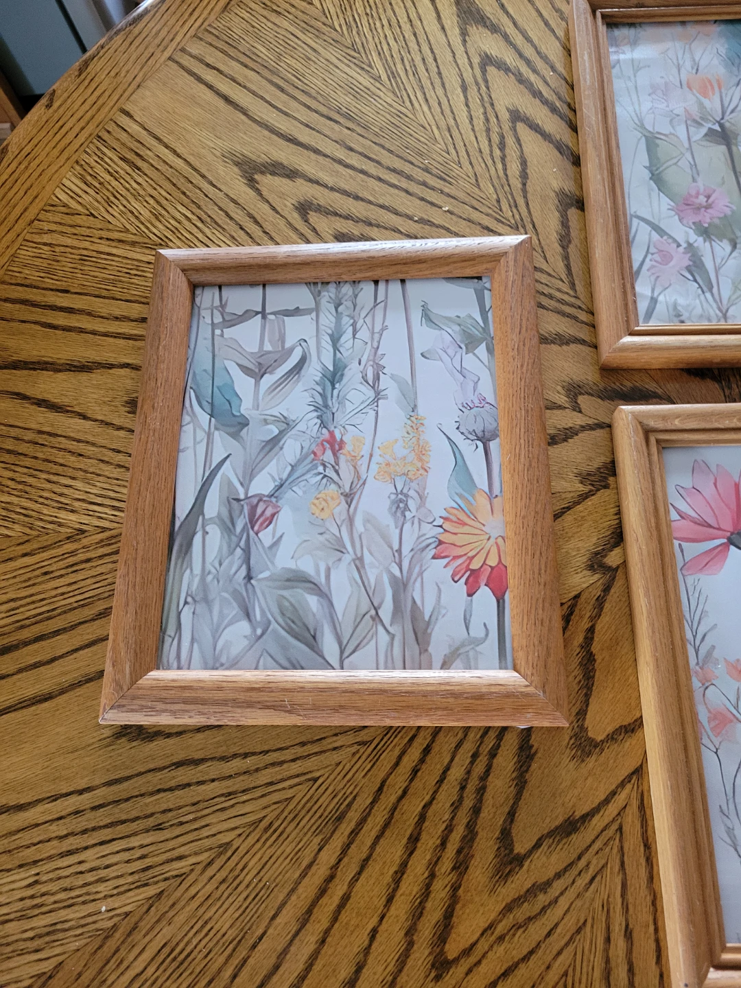Set of 4 Botanicals Oak Vintage Picture Frames - photo 5