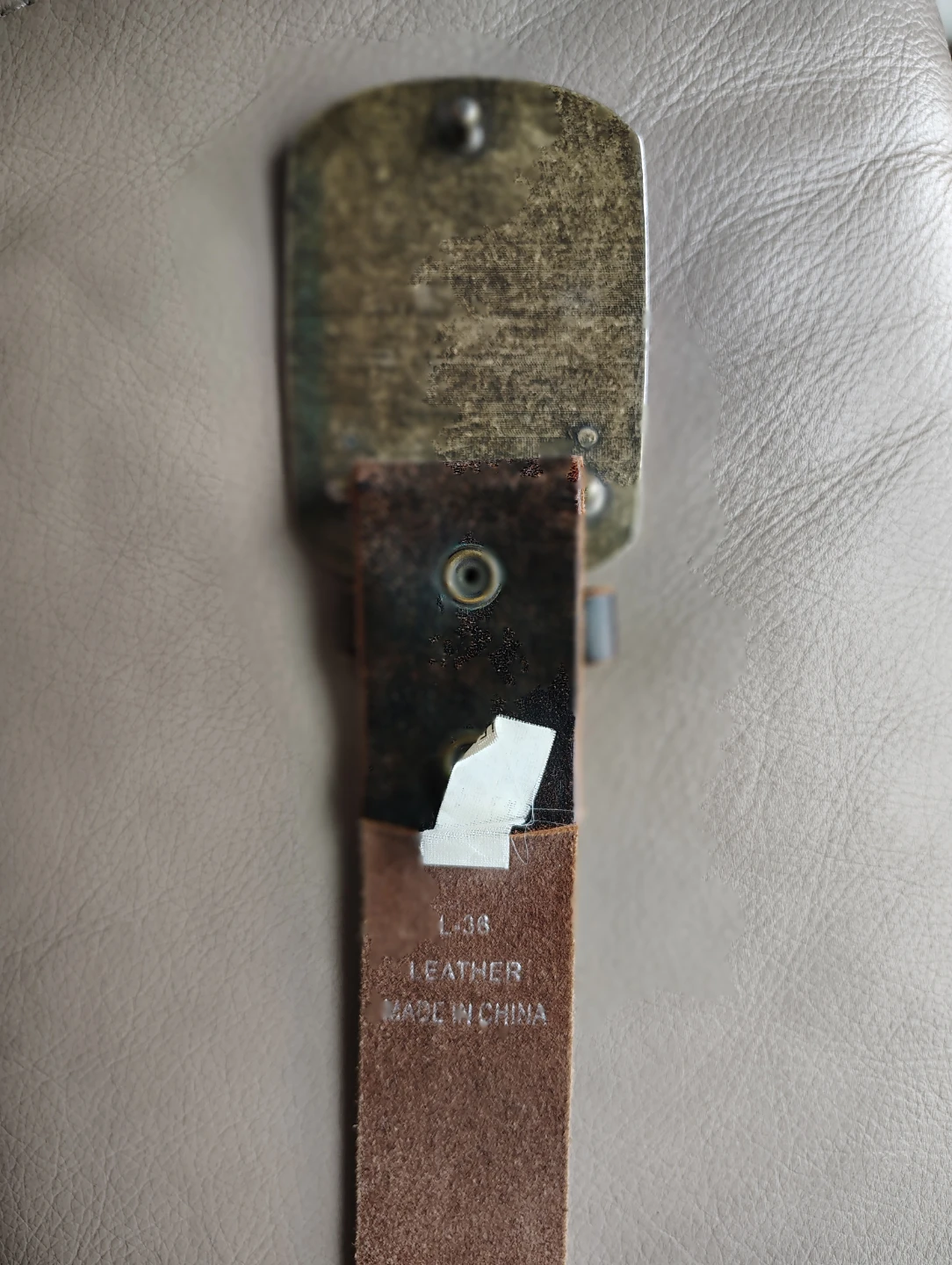 Quiksilver Leather Belt w/ Wave Buckle - Size 36 - photo 3