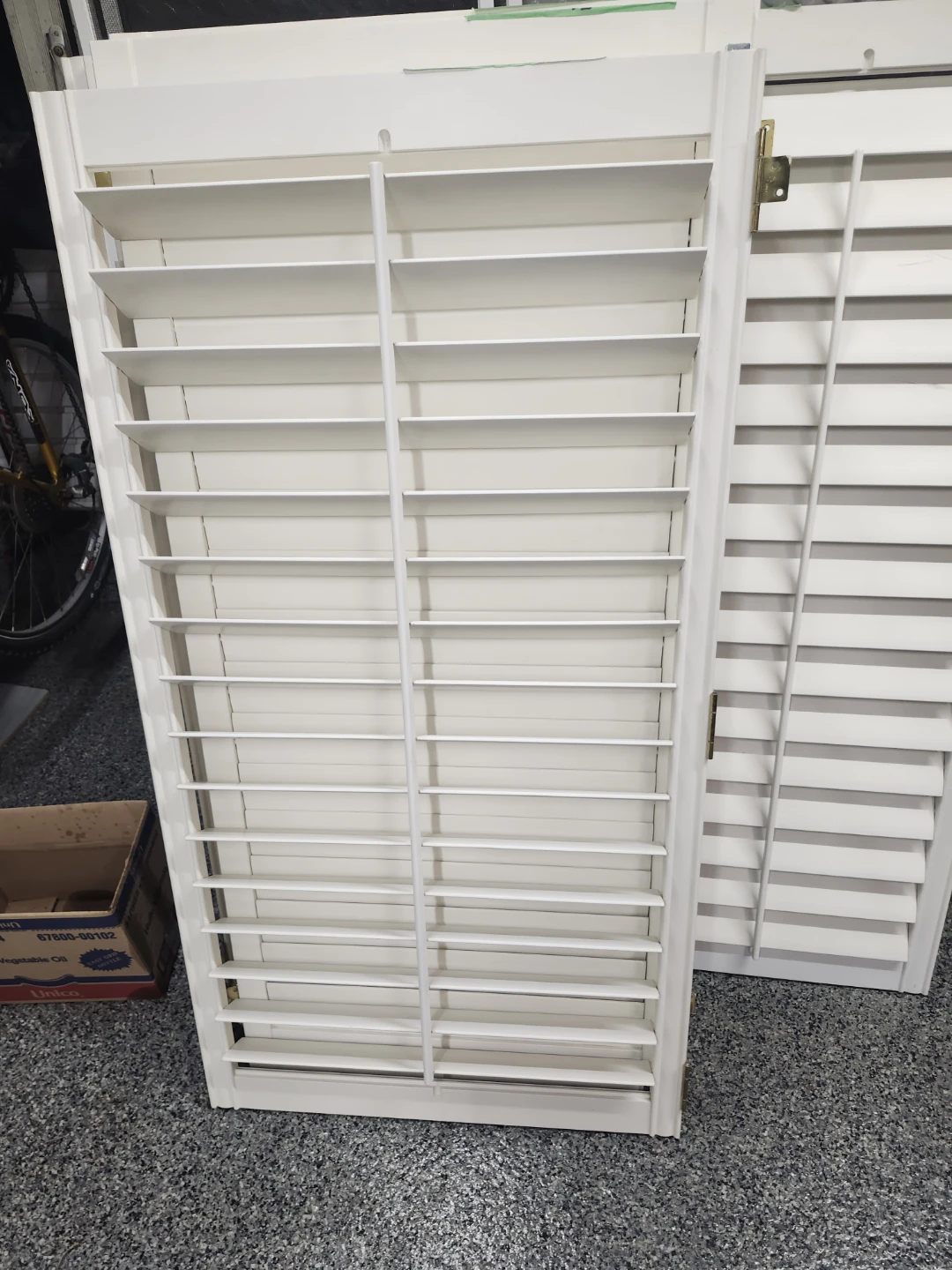 White Wooden California Shutters