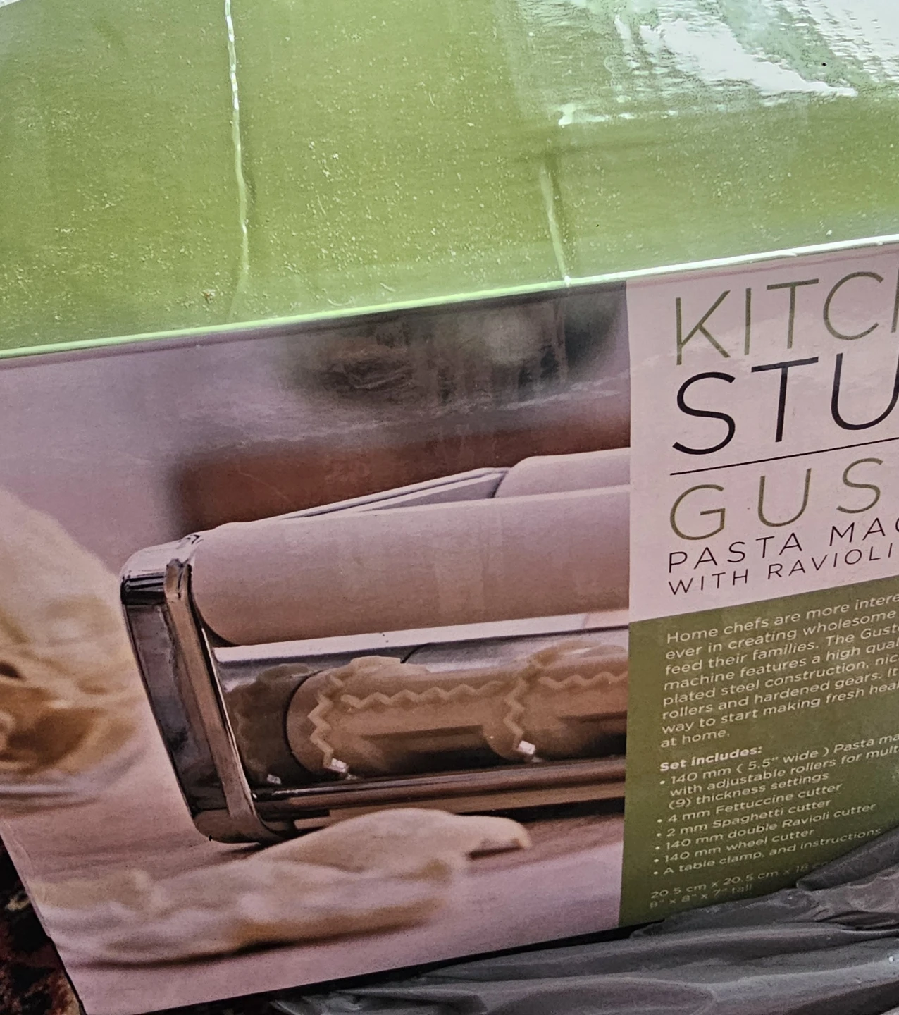 KitchenStuff Gusto Pasta Machine with Ravioli Maker