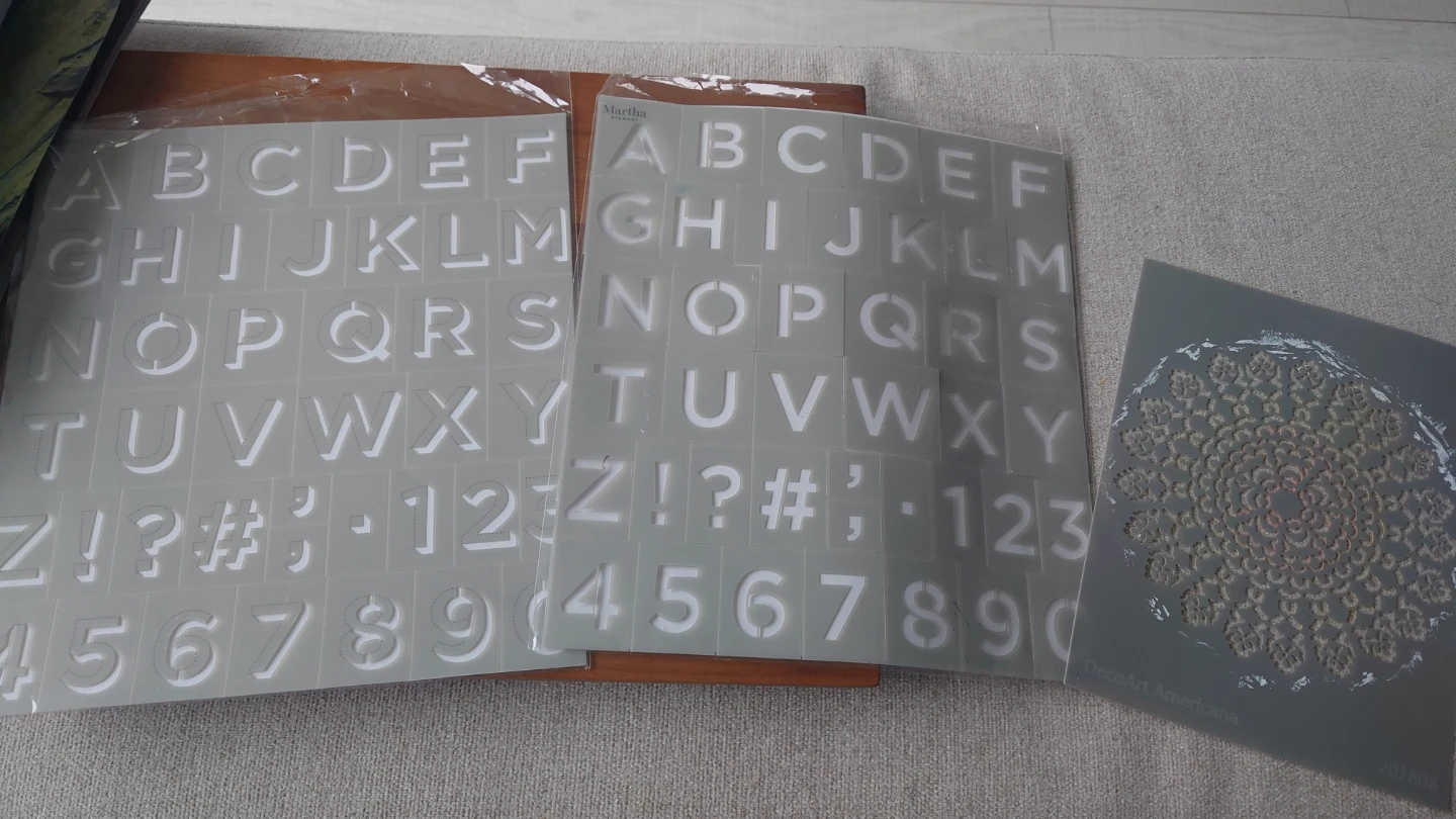 Martha Stewart Alphabet Stencils & Mandala Stencil