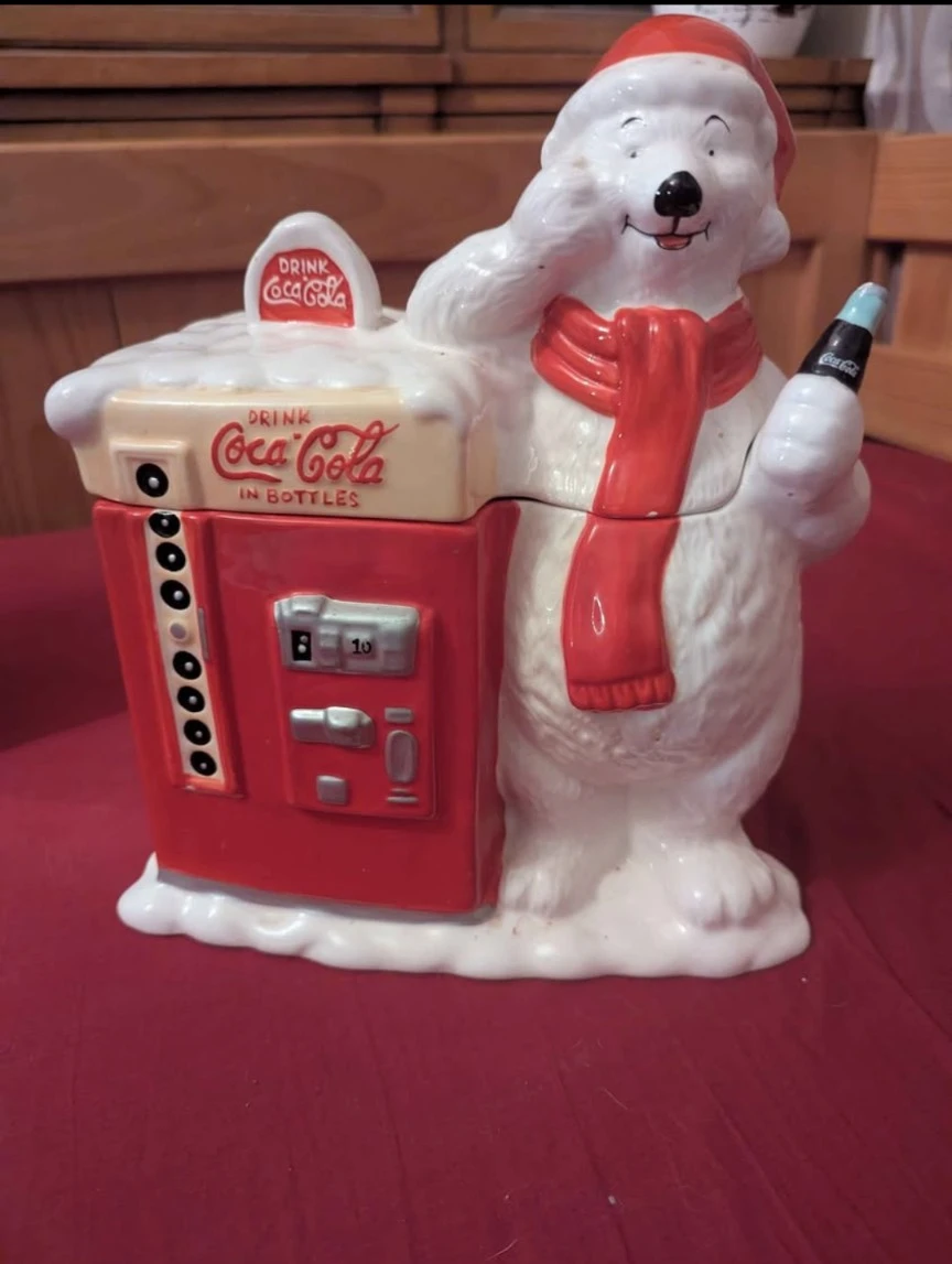 Ceramic Coca-Cola cookie jar
