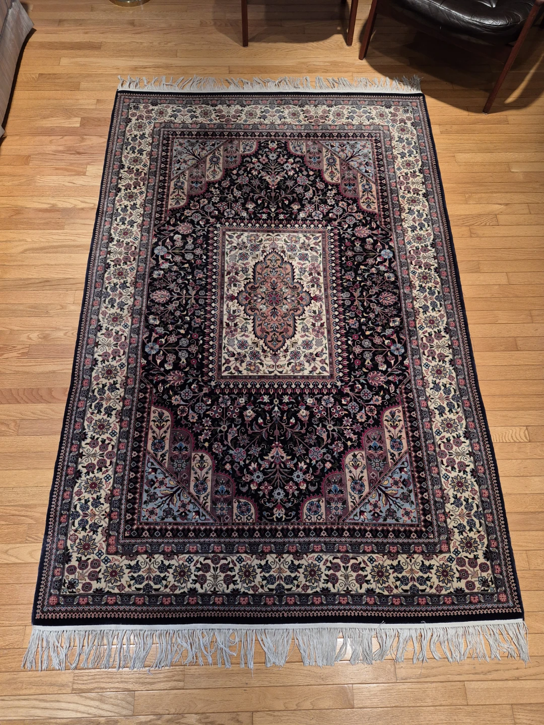 Persian Carpet Royal Kirman Rug: 400 knots per square inch - photo 2