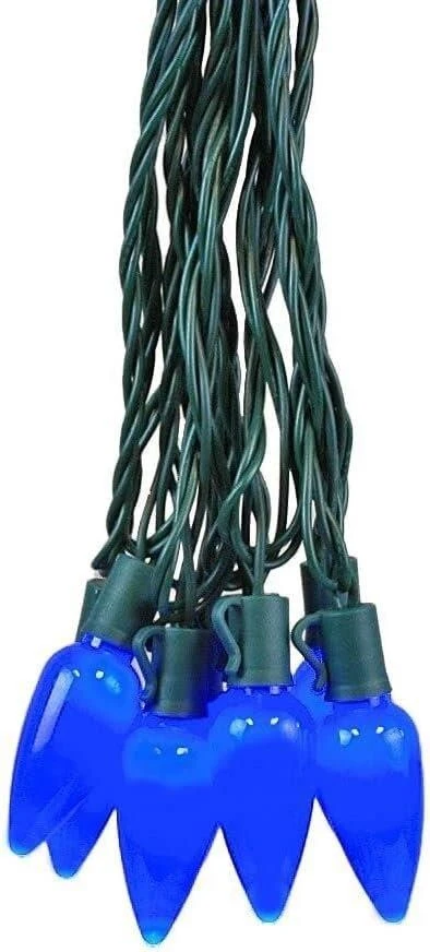 NoveltyLights C9 Blue Christmas Lights - 25ft - photo 3