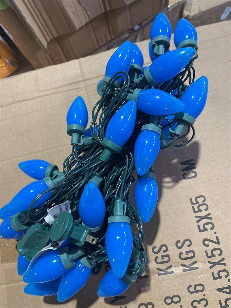 NoveltyLights C9 Blue Christmas Lights - 25ft - photo 5