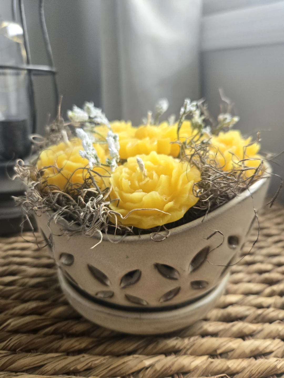 Candle flower bouquet