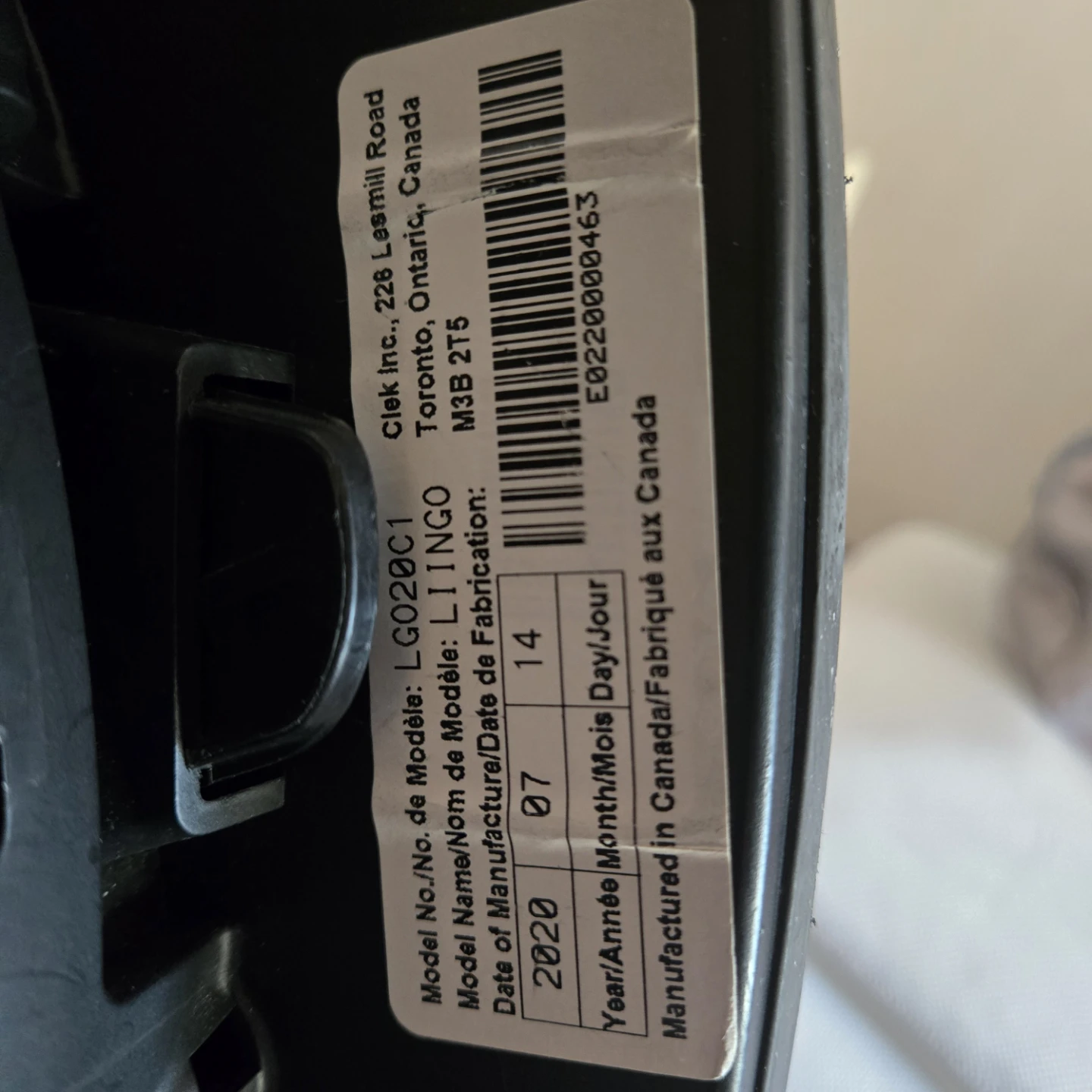 Clek Liingo infant carseat  (expiry: 07/2029) - photo 4