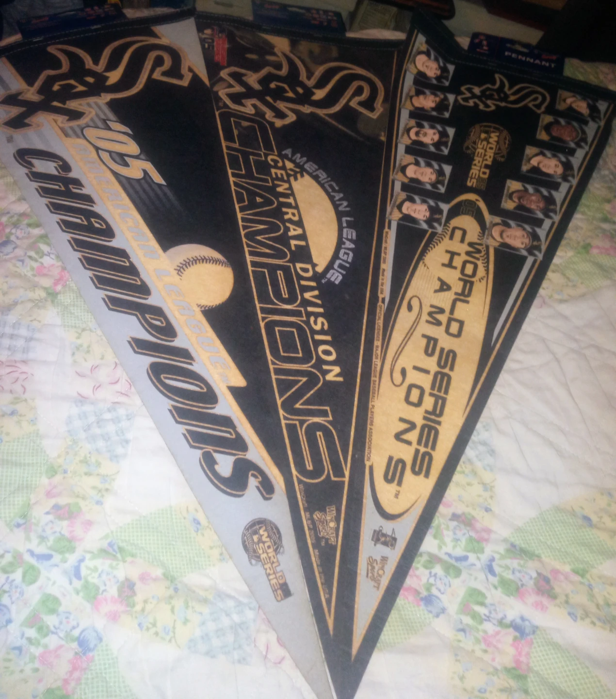 Chicago White Sox World Series Champions Pennants