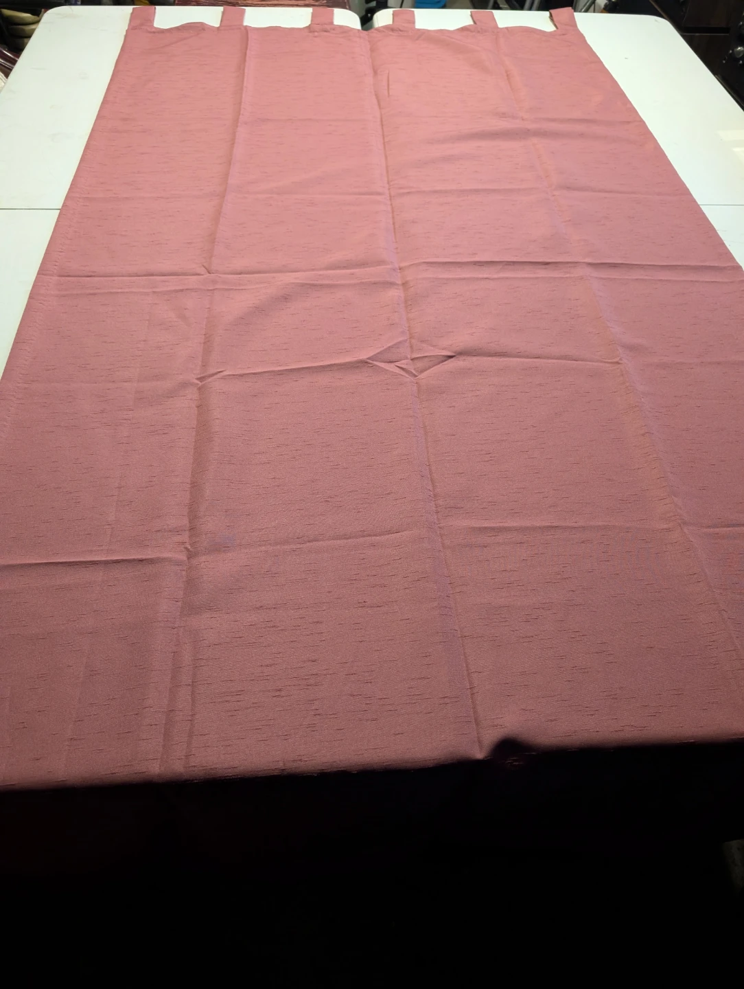 Pink Tab-Top Curtain Panel