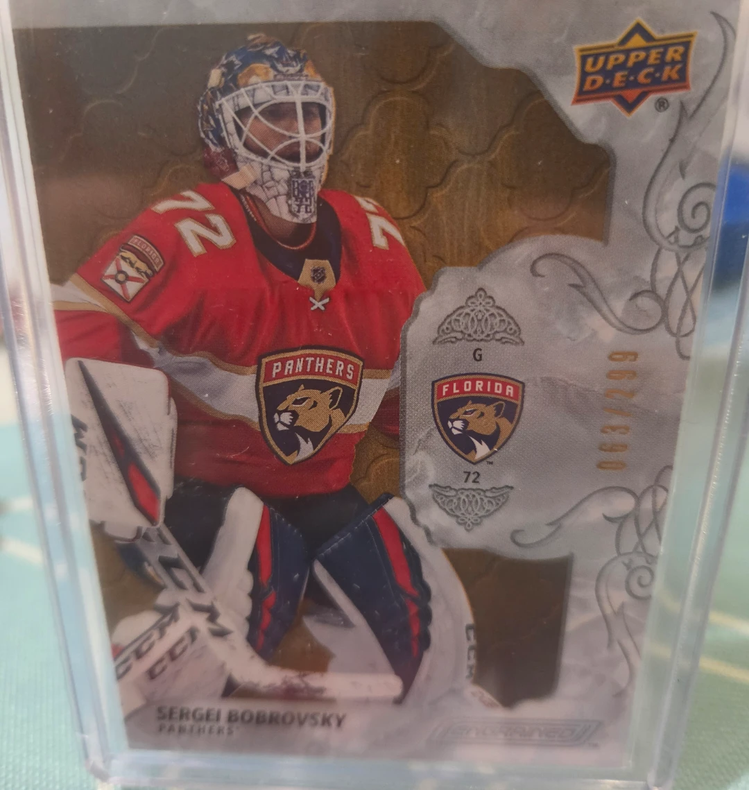 Upper Deck Sergei Bobrovsky Florida Panthers Hockey Card 063/299