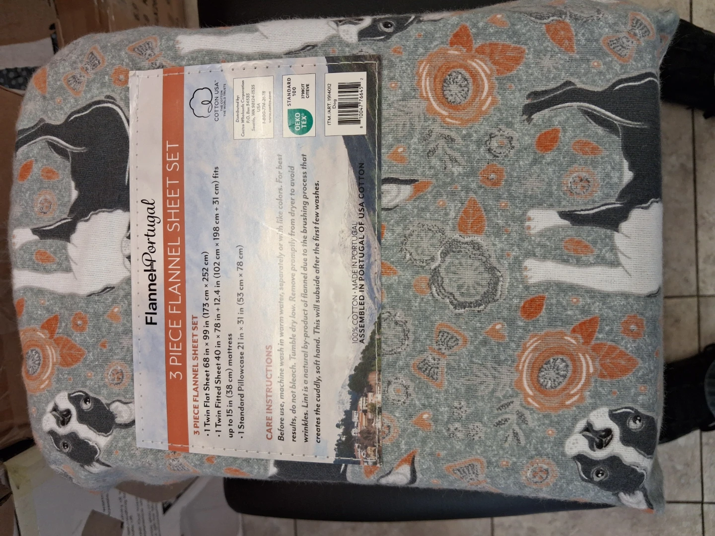 Flannel Portugal 3 Piece Flannel Sheet Set Twin