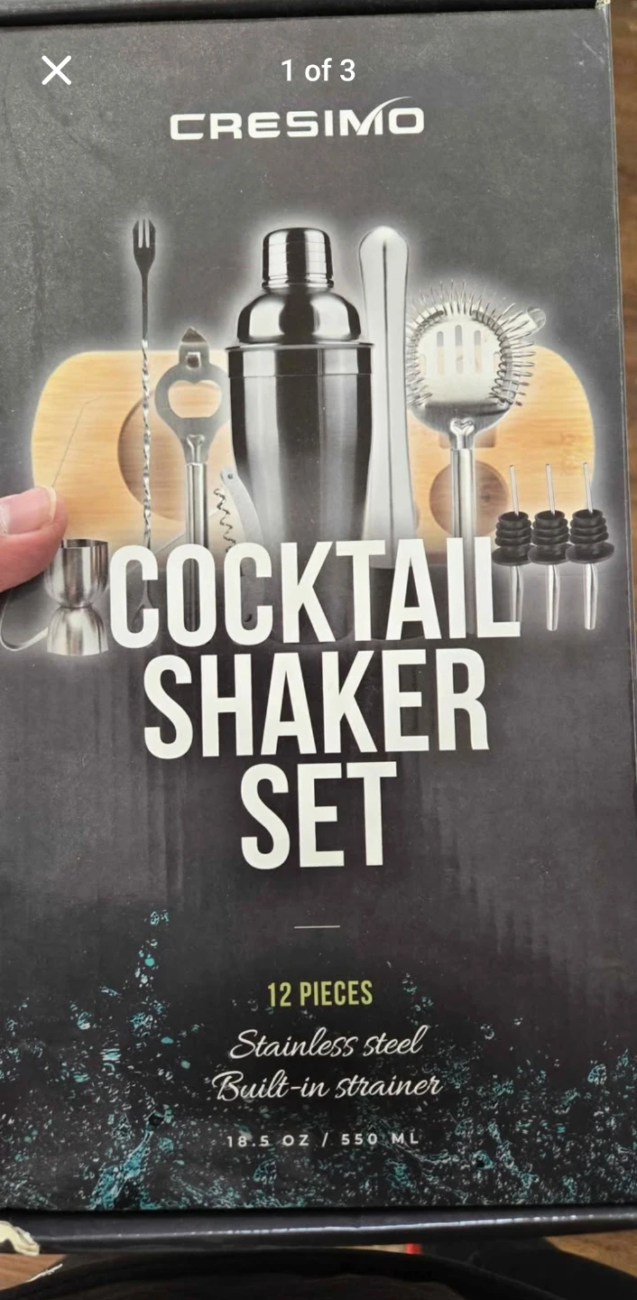 🌱 Cresimo 12-Piece Stainless Steel Cocktail Shaker Set