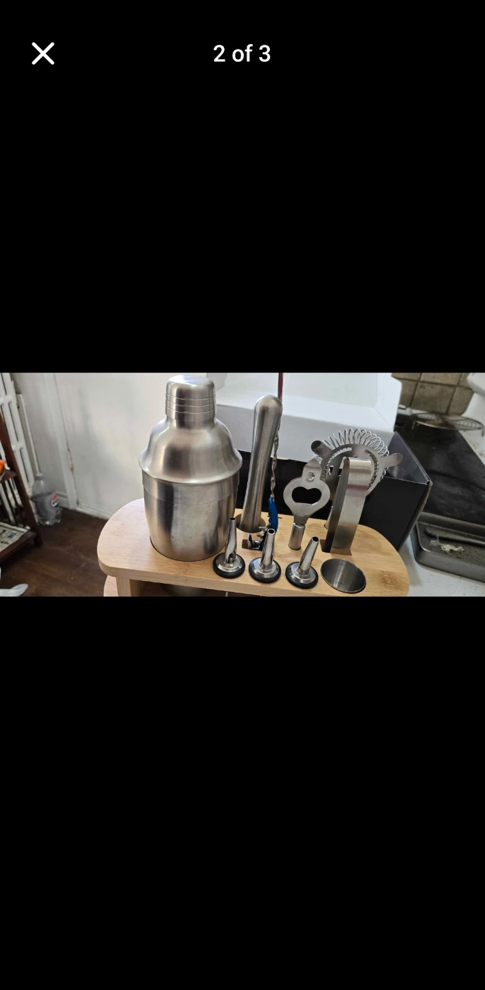 🌱 Cresimo 12-Piece Stainless Steel Cocktail Shaker Set - photo 2