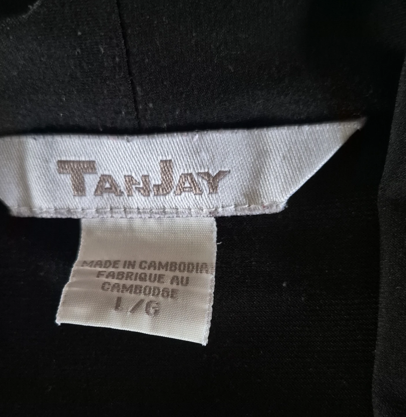 TanJay Black Sleeveless Top - Size 16 - photo 5