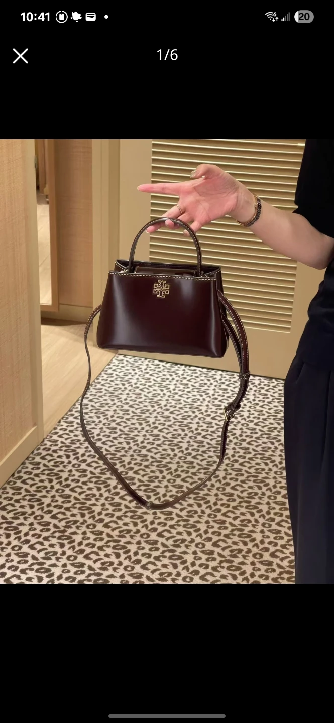 New Tory Burch Leather Top Handle Bag - 3 colors
