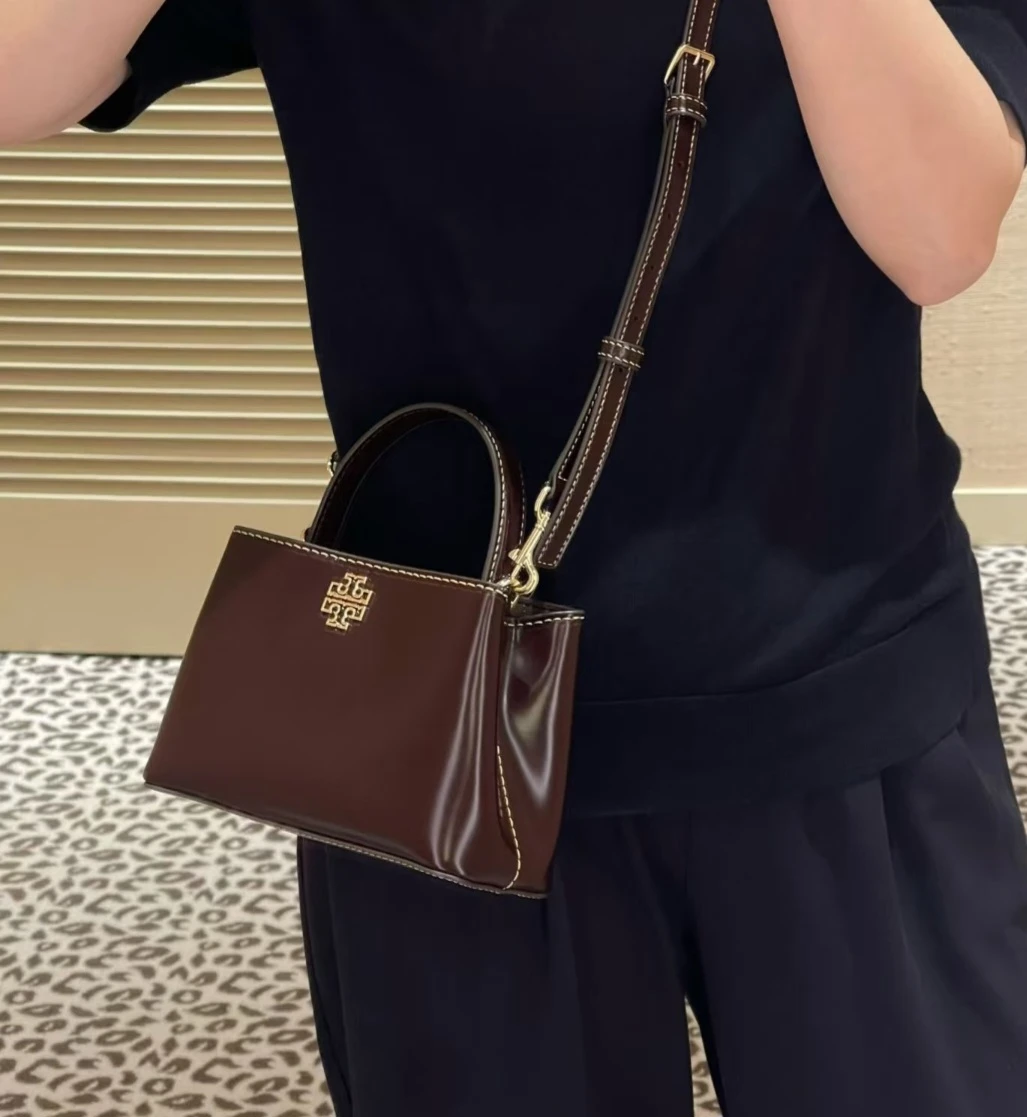 New Tory Burch Leather Top Handle Bag - 3 colors - photo 3