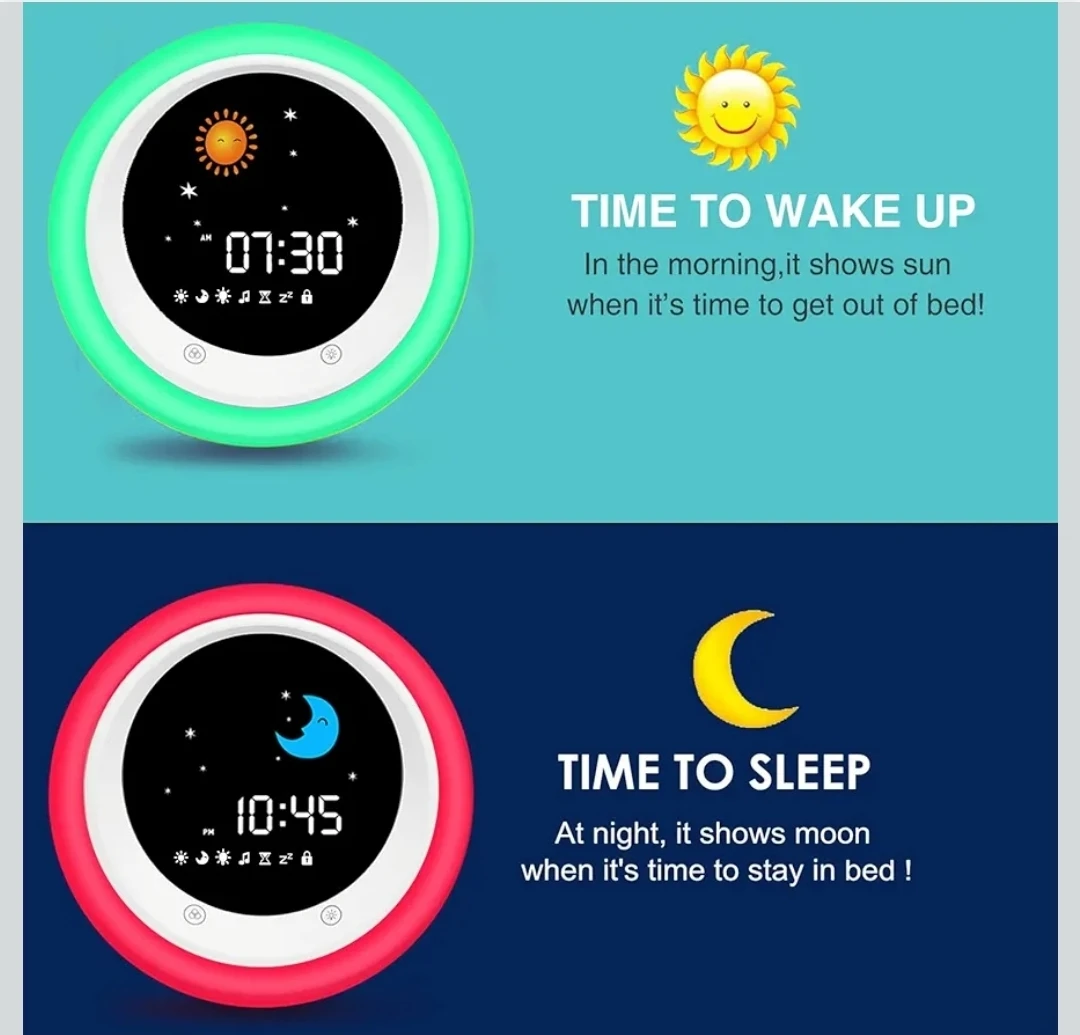 I-CODE Sun & Moon Rise Kids Alarm Clock - photo 2