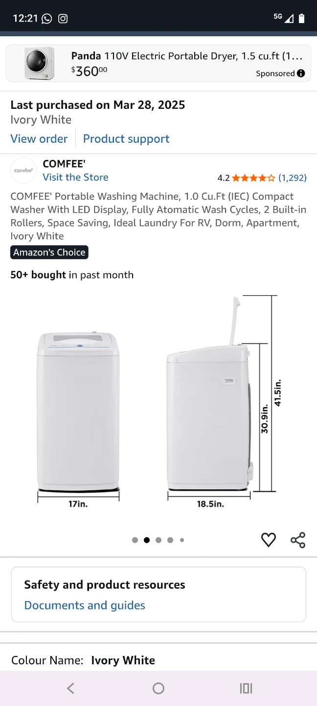 COMFEE' mini Washing Machine - photo 3