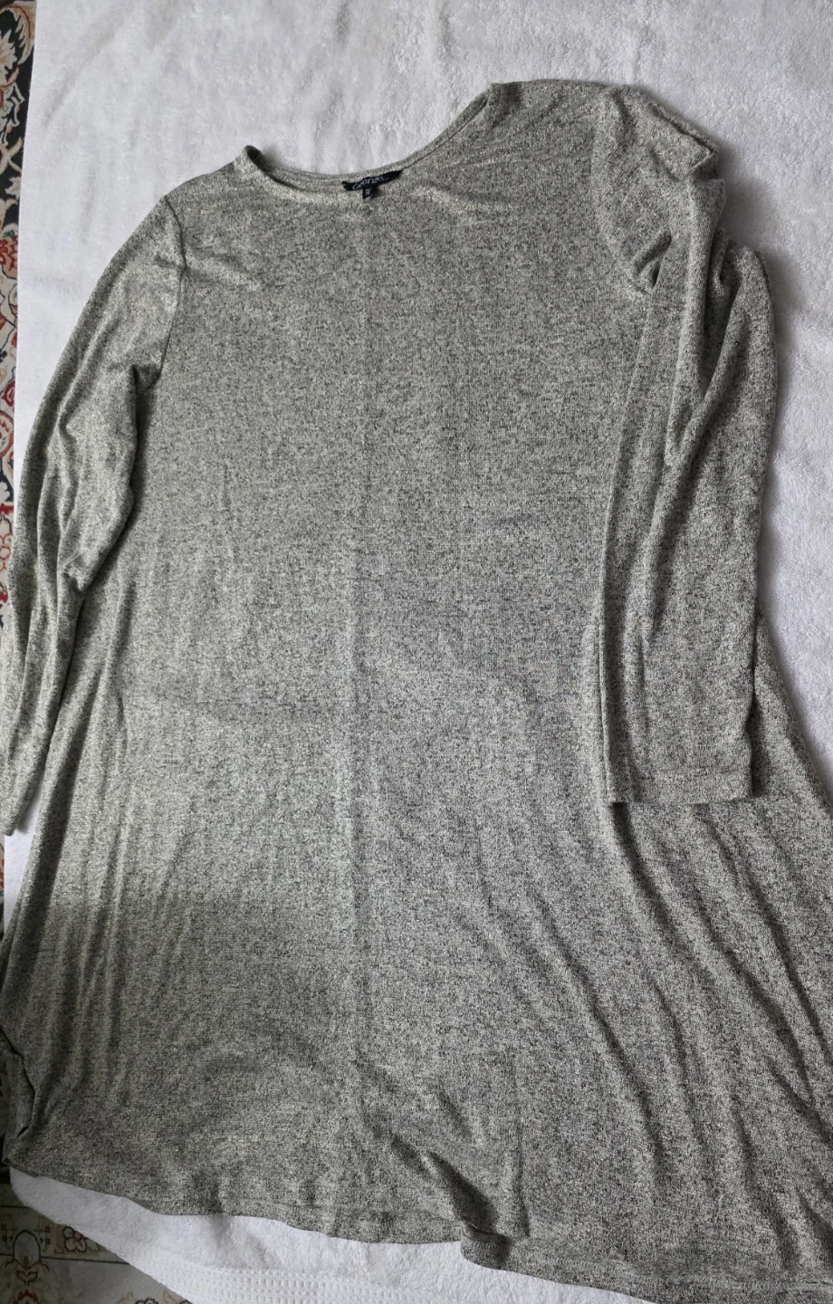 George Long Sleeve Tunic Top XL/TG Grey Heather - photo 2