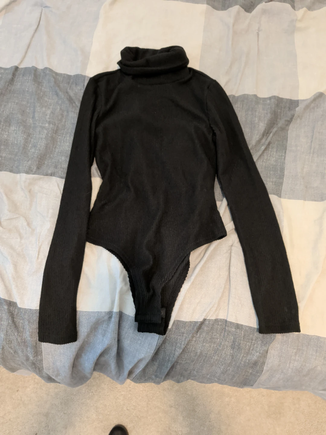 Black knit bodysuit