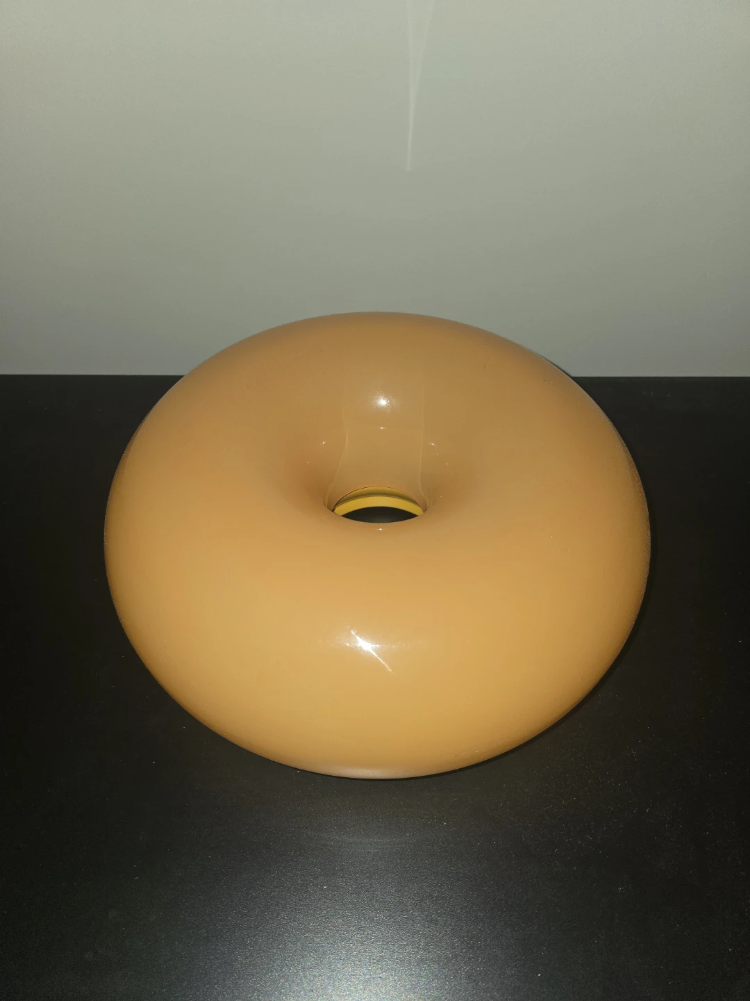 VARMLIXT LED Table/Wall Lamp - Orange Glass, 30cm