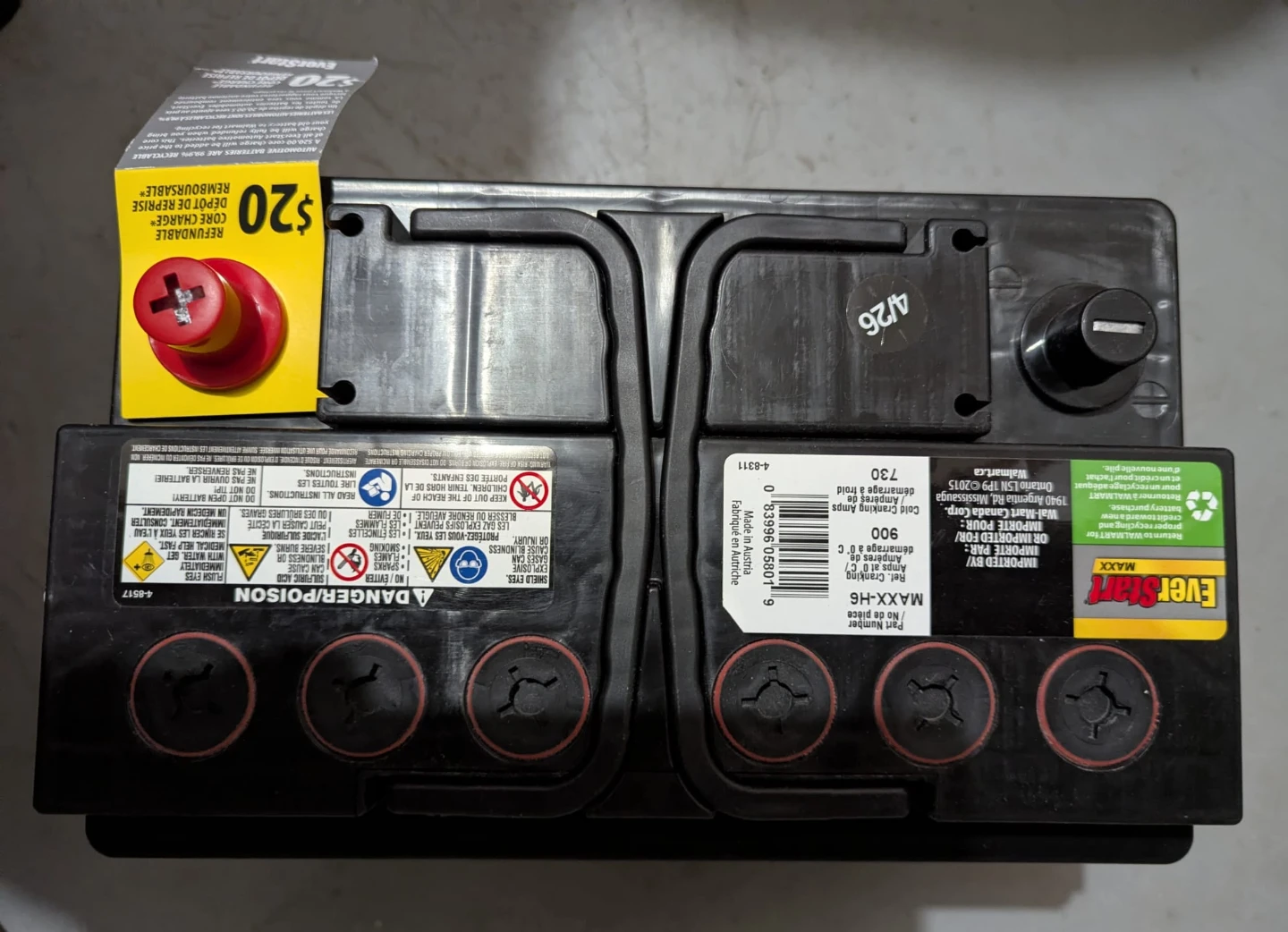 New battery for sale.